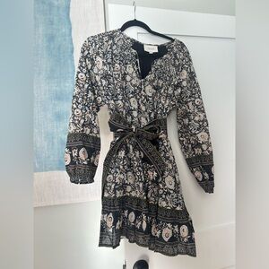 Cleobella long sleeve mini with tie belt